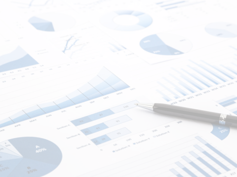 Symbolbild Diagramme und Statistiken mit leichter Transparenz